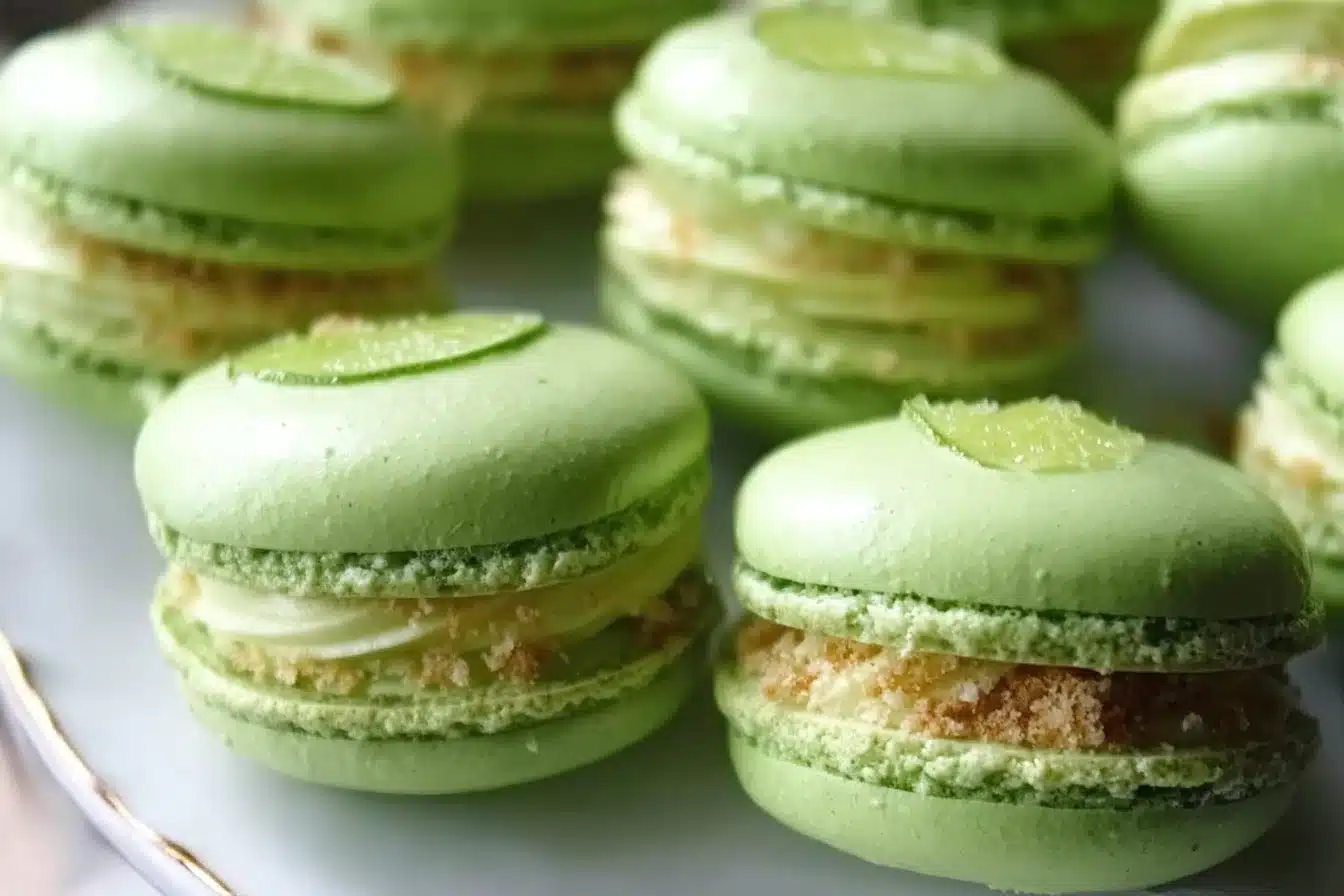 Key Lime Pie Macarons