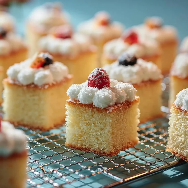 Mini Cloud Cakes, fluffy and delicious dessert treat