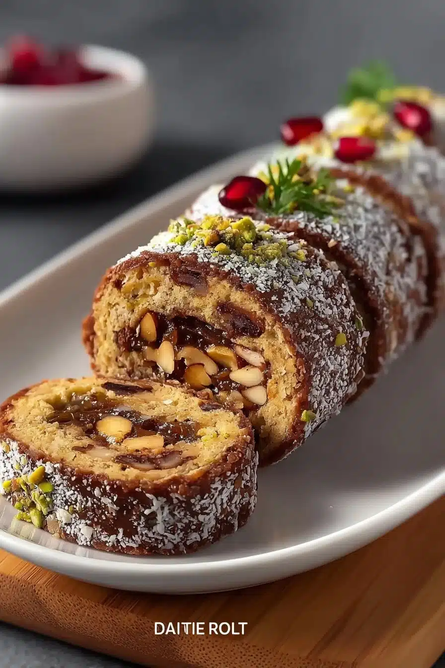No-Bake Date Nut Roll