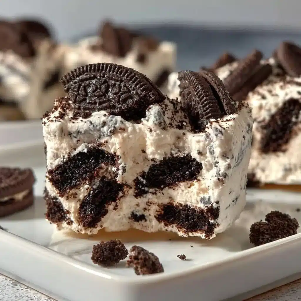 Delicious No-Bake Oreo Cheesecake Bites on a plate