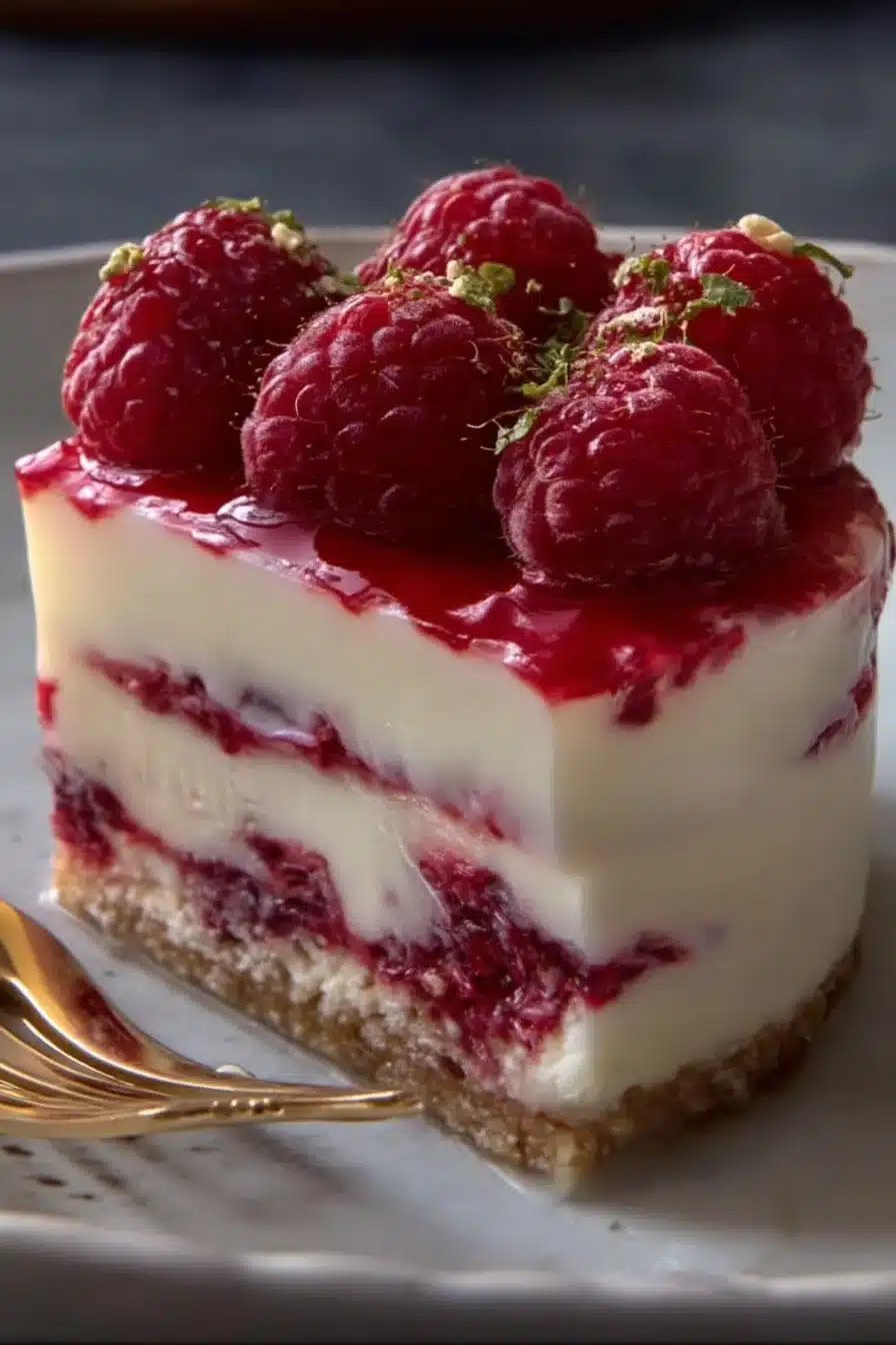 No Bake Raspberry Cheesecake