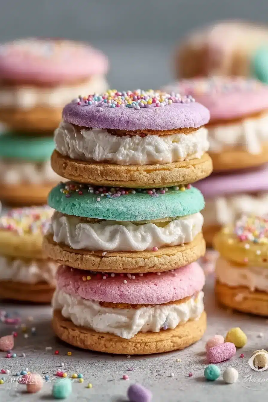 Pastel Sugar Cookie Sandwiches: Easy Spring Dessert Recipe for Easter and Parties