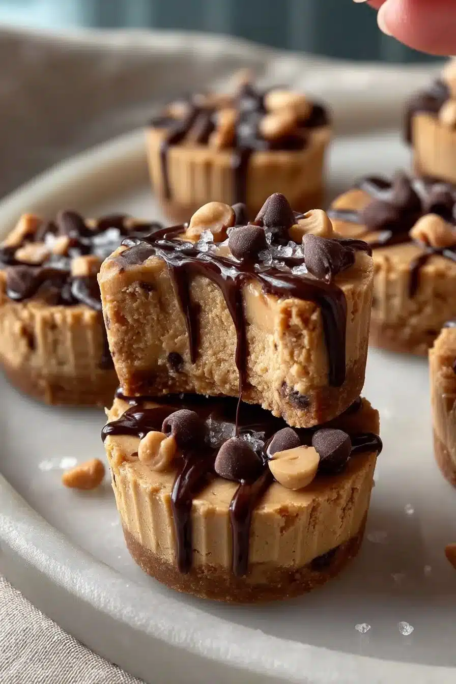 Peanut Butter Banana Cookie Dough Fudge Cups