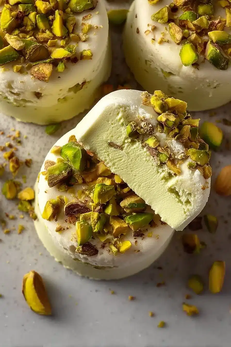 Pistachio Frozen Yogurt Cups
