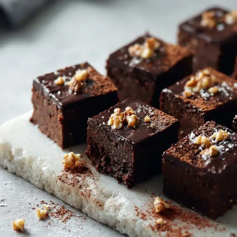 Raw chocolate brownies made with natural ingredients and rich in flavor