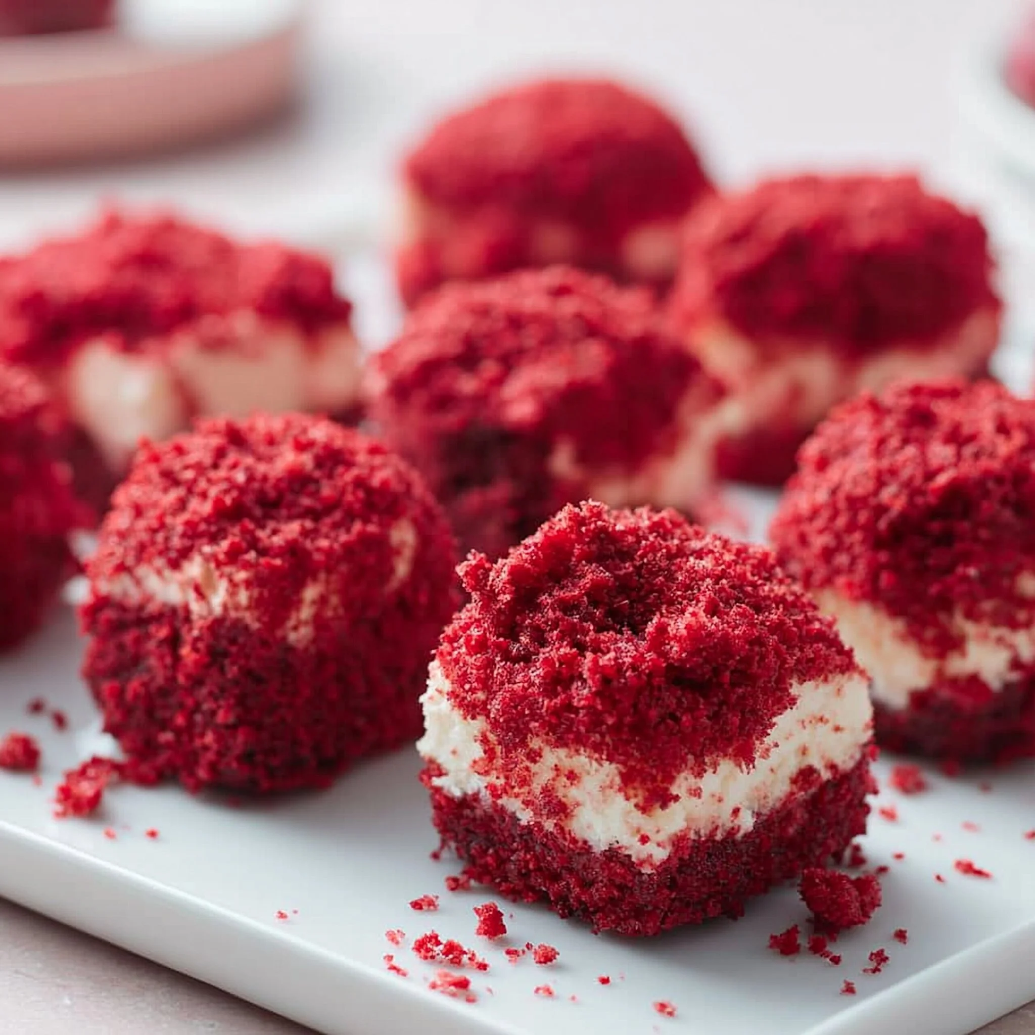Red Velvet Cheesecake Bites