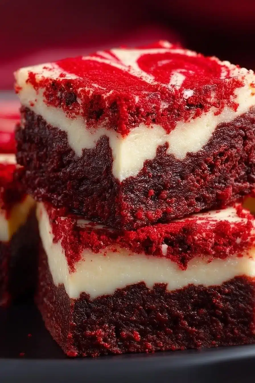 Red Velvet Cheesecake Brownies