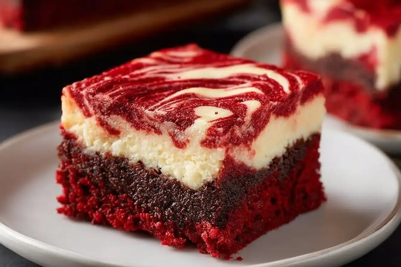 Red Velvet Cheesecake Brownies