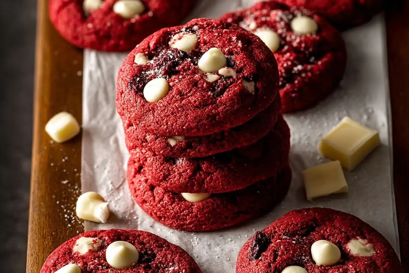 Red Velvet Cheesecake Cookies