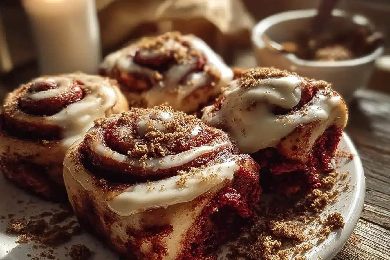 Red Velvet Cinnamon Rolls