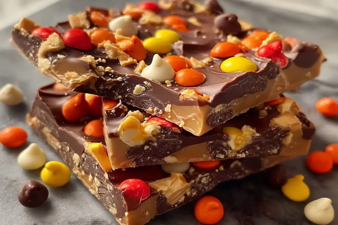 Reese's Pieces Peanut Butter Bark