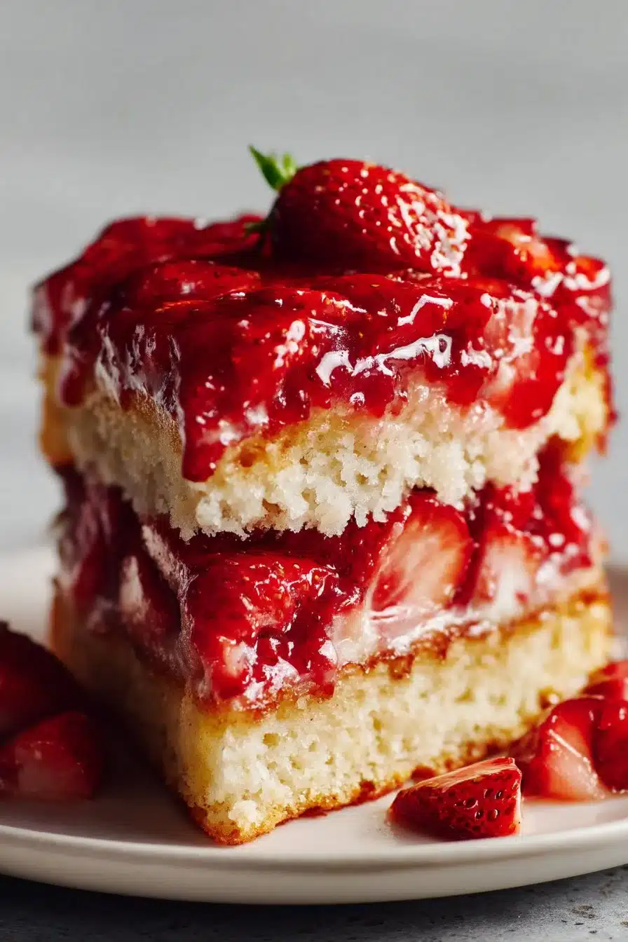 Small-Batch Vegan Strawberry Cake