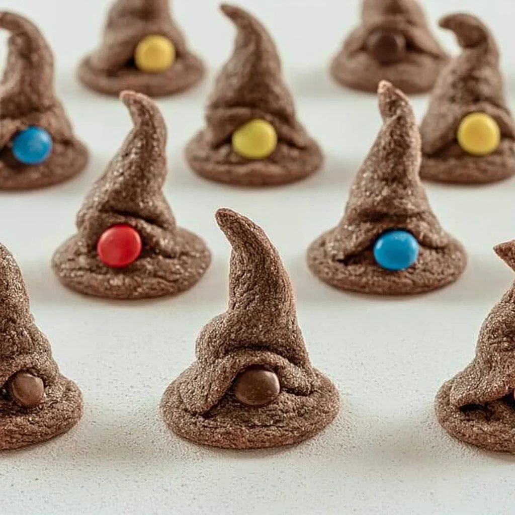 Delicious Sorting Hat cookies decorated for a magical baking experience.