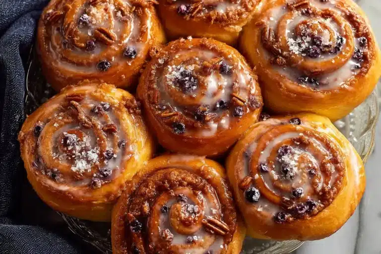 Delicious sourdough sweet rolls freshly baked with a golden crust.