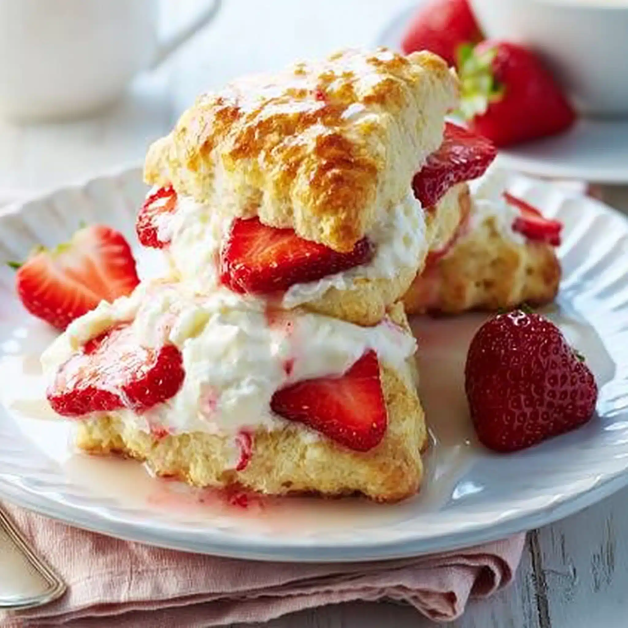 Strawberries and Cream Scones