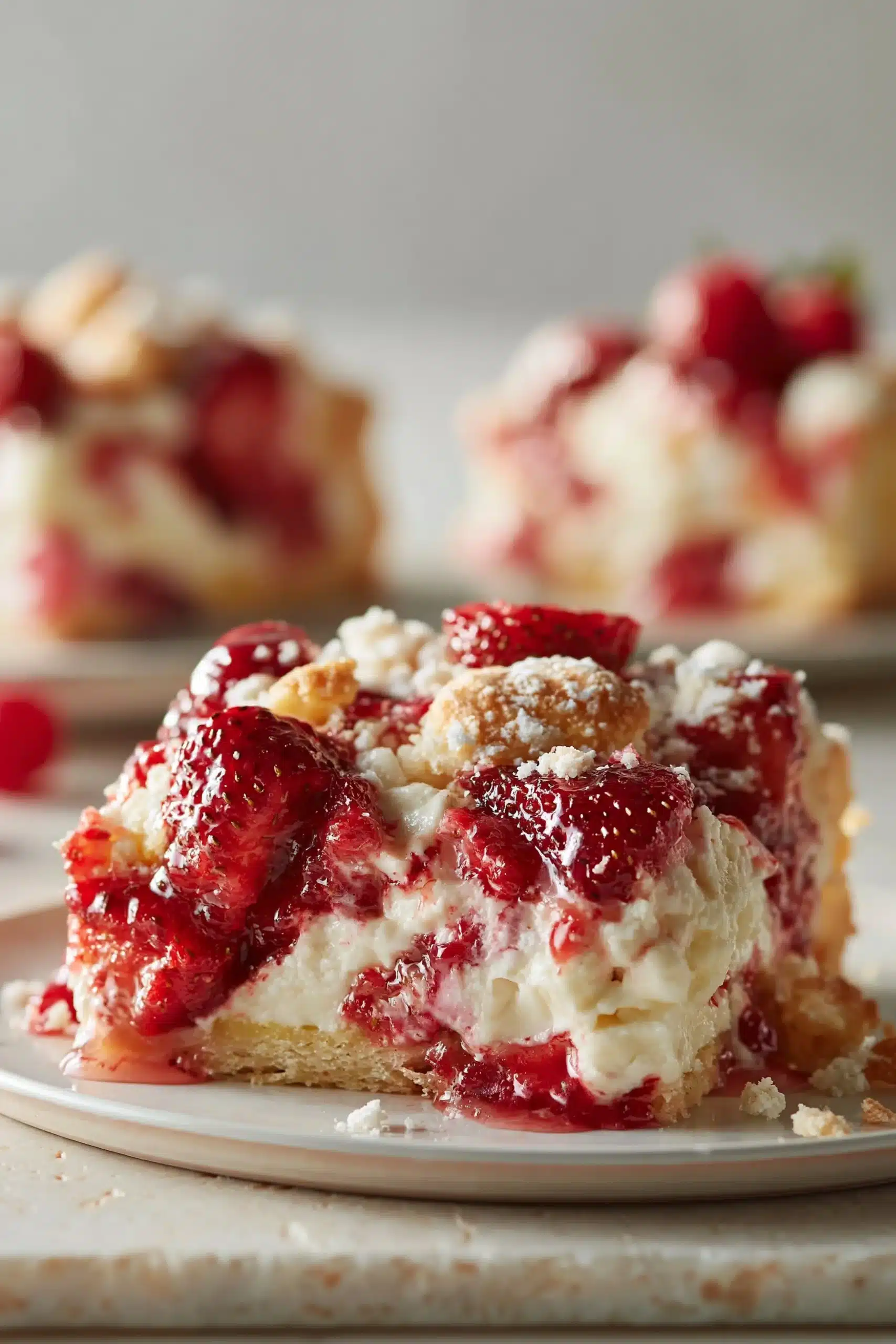 Strawberry Cream Cheese Cobbler