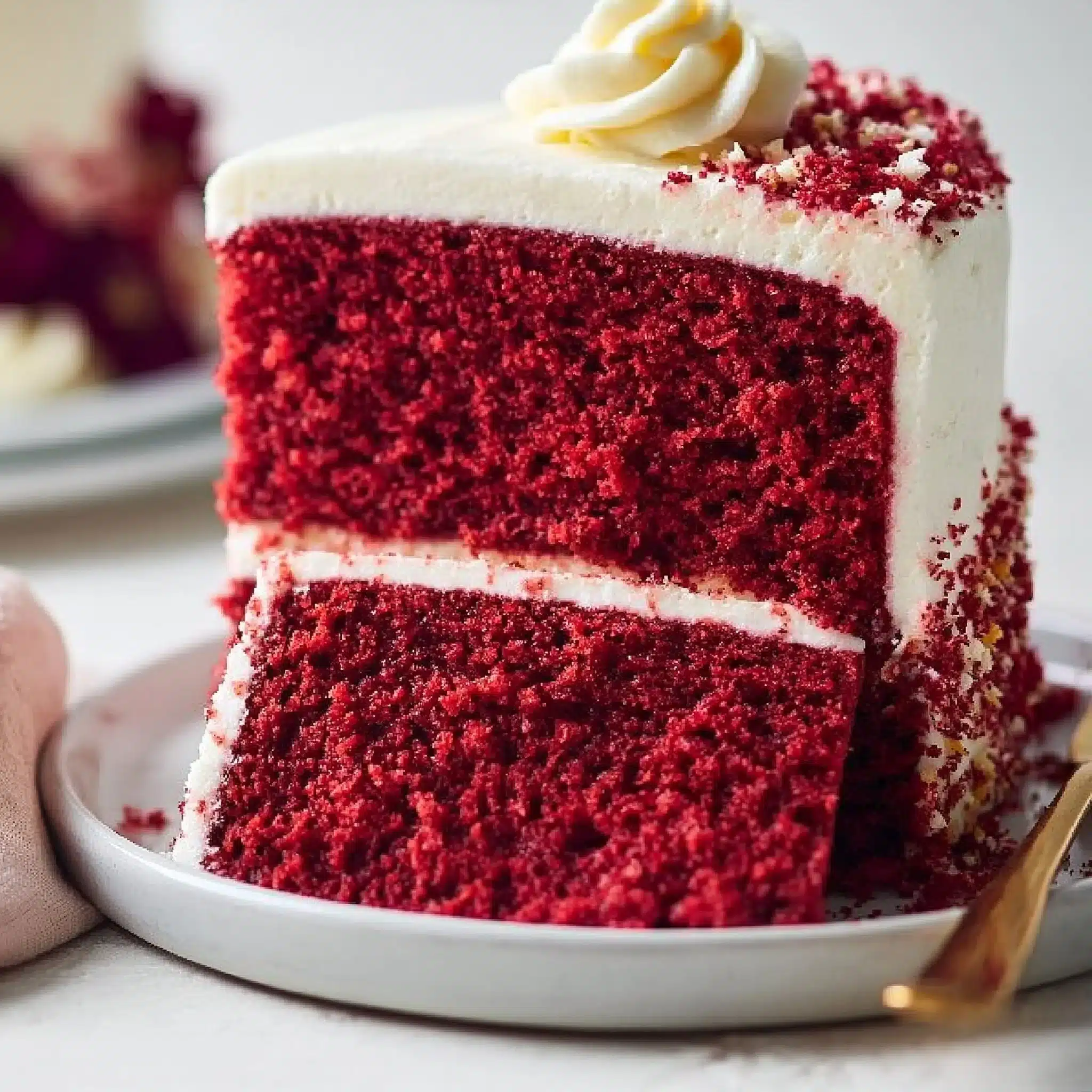 The BEST Red Velvet Cake
