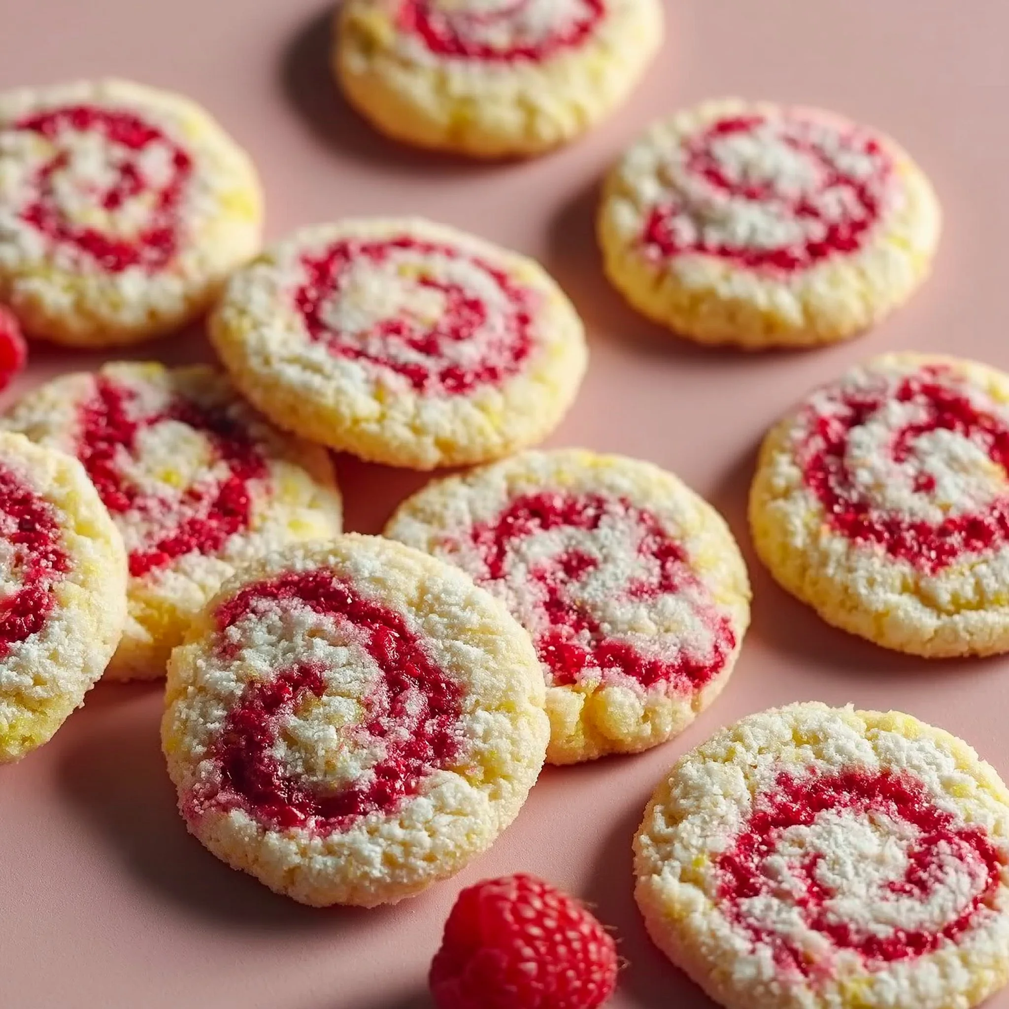 Valentine's Day Raspberry Lemon Cookies