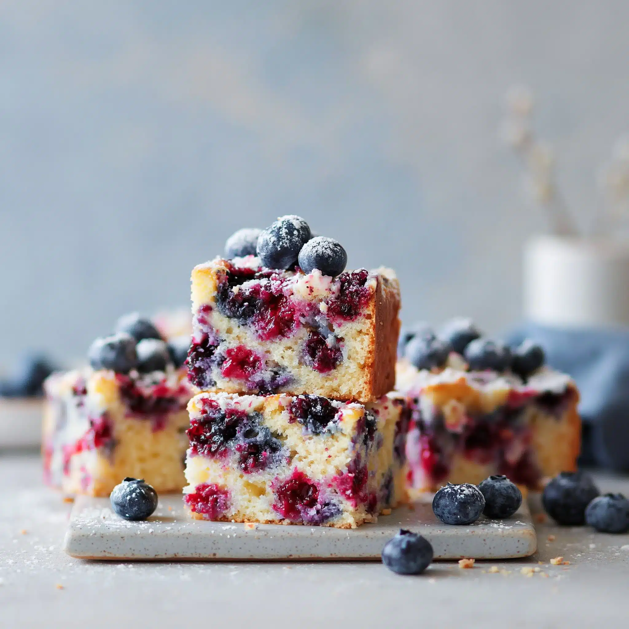 White Chocolate Blueberry Cake