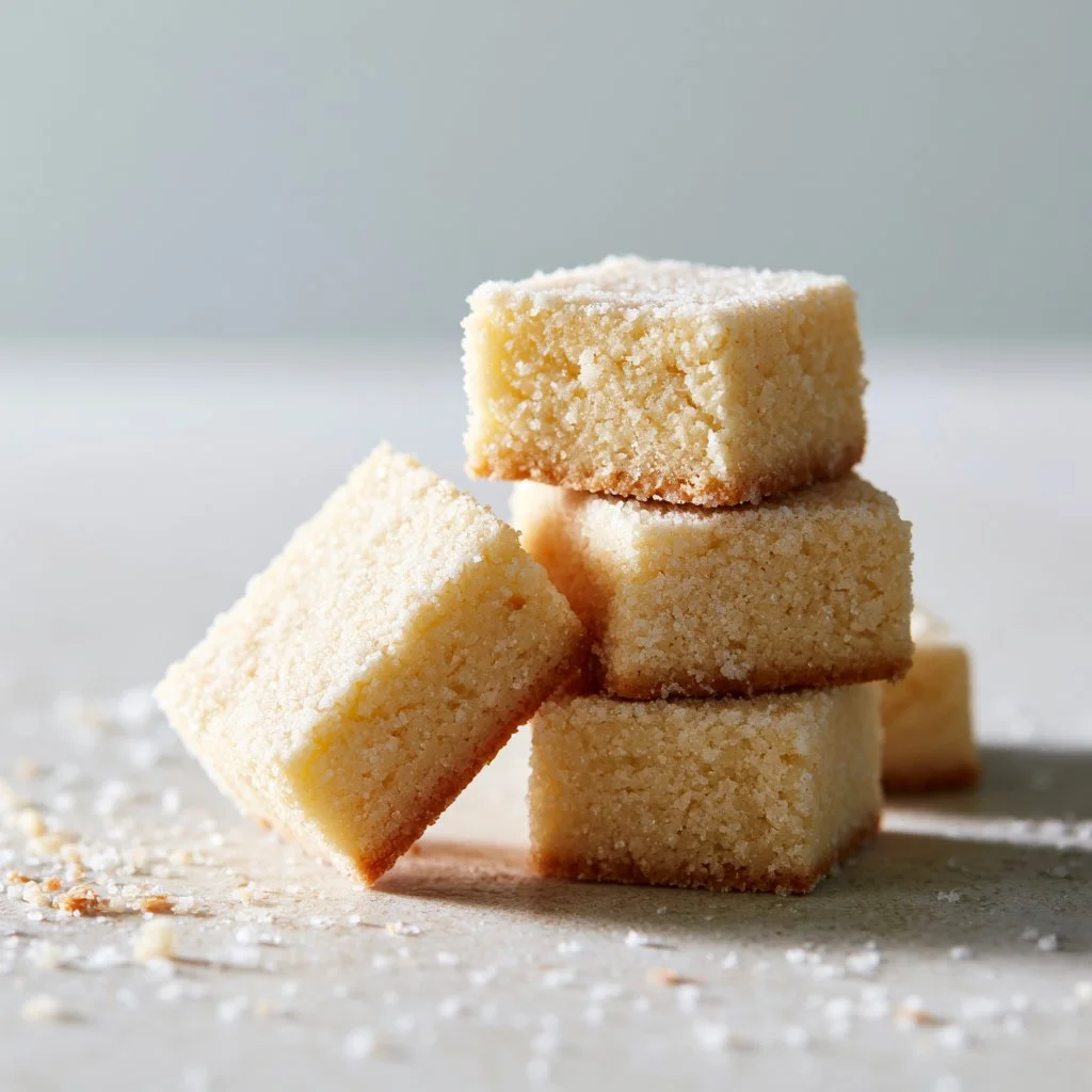 Delicious buttery shortbread cookies made from an easy recipe