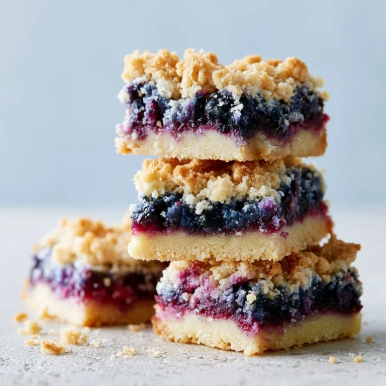Delicious blueberry crumble bars topped with a crunchy oat topping.
