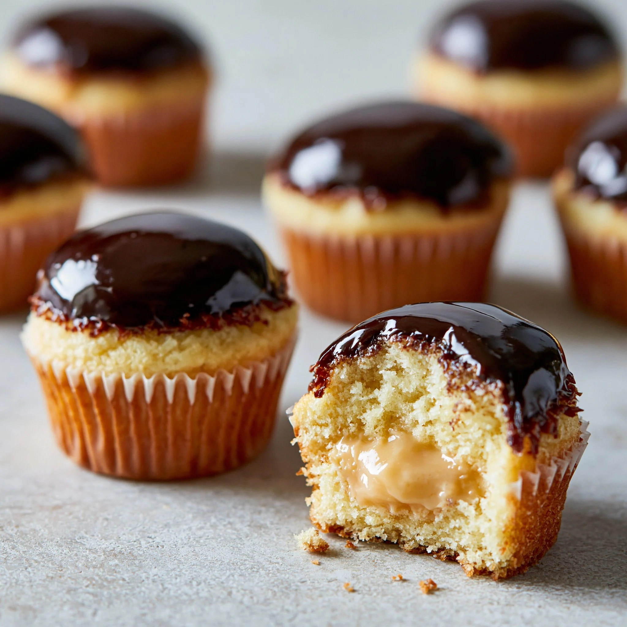 Boston Cream Cupcakes