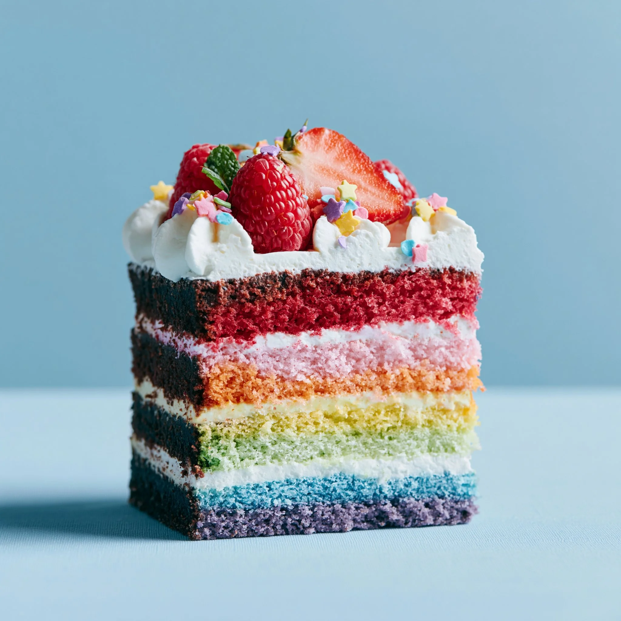Chocolate Rainbow Cake “Moonbow Cake”