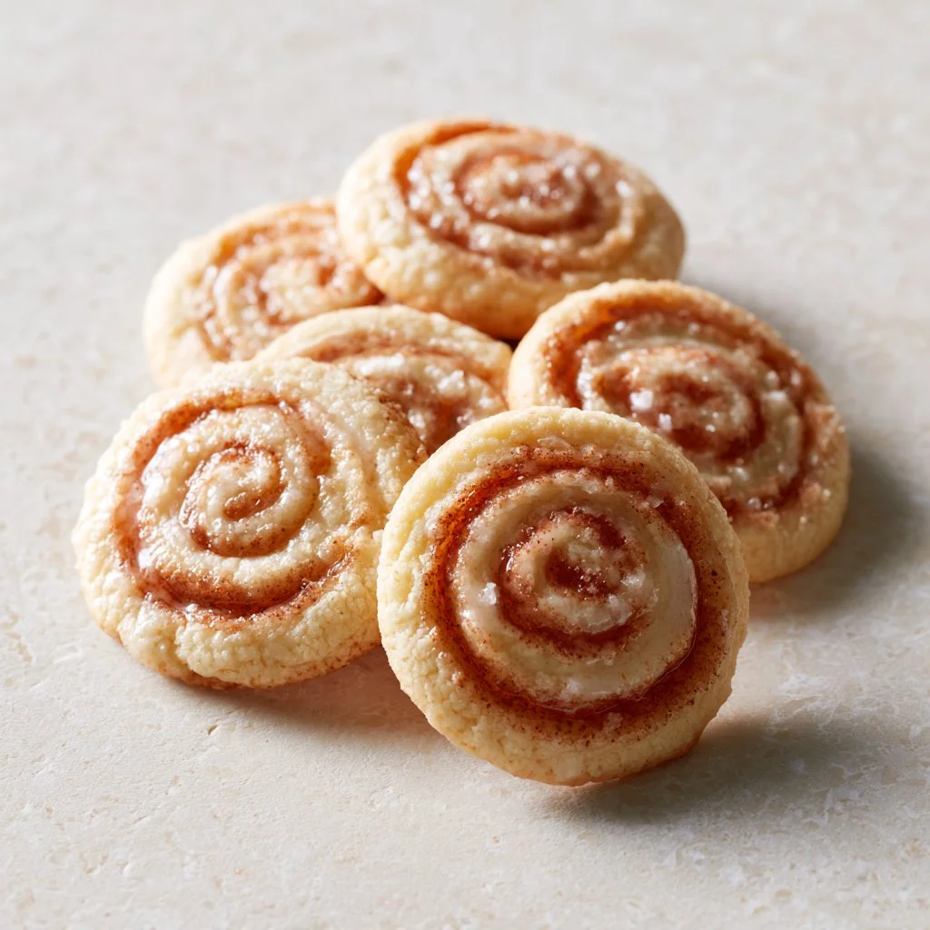 Delicious cinnamon roll cookies freshly baked to perfection.