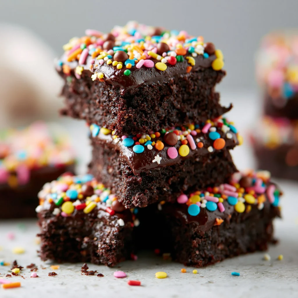 Fudgy Copycat Cosmic Brownies inspired by Little Debbie desserts