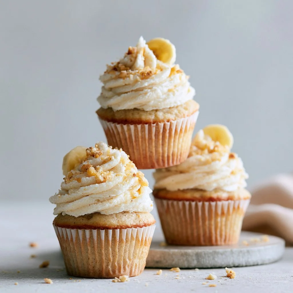 Banana Milkshake Cupcakes