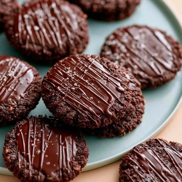 Easy chocolate condensed milk cookies on a baking tray with chocolate chips.