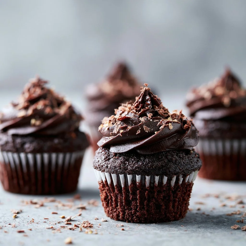 Easy &amp; Moist Chocolate Cupcakes