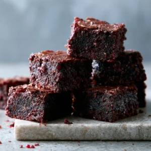 Fudgy date brownies showcasing a perfectly chewy texture and rich chocolate flavor.