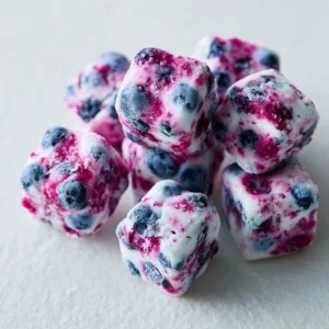 Healthy Greek yogurt blueberry bites for a nutritious snack