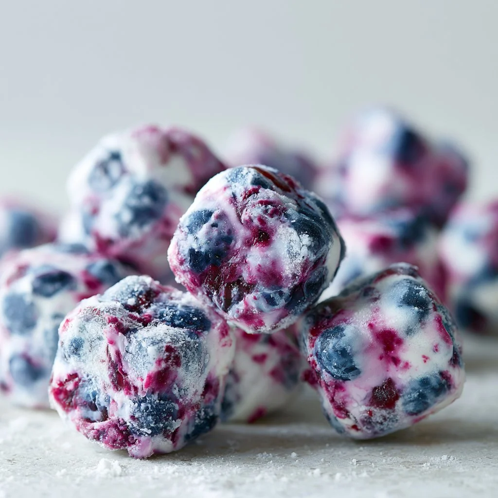 Blueberry Greek Yogurt Bites