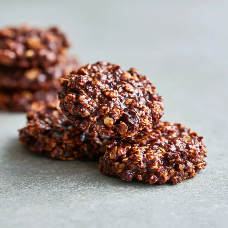 Healthy no-bake cookies made with wholesome ingredients