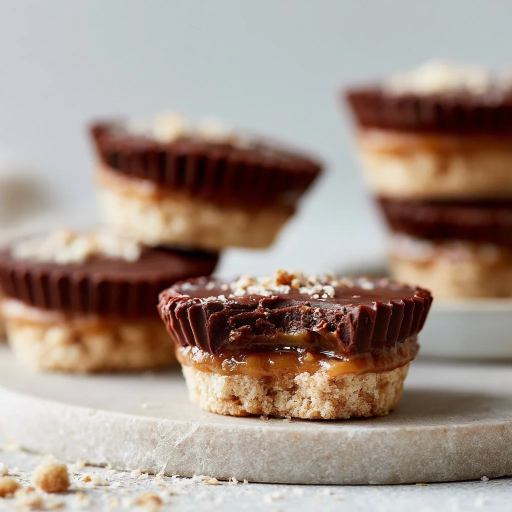 Healthy Twix Cups