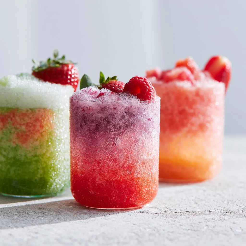 Mocktail drink chart showcasing various easy cold drink recipes for parties.
