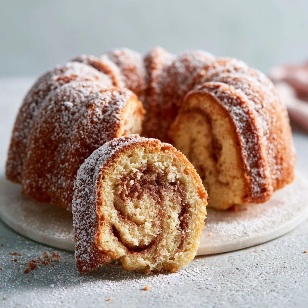 Moist Cinnamon Swirl Bundt Cake