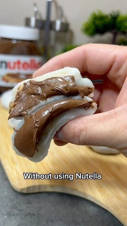 Nutella Mochi - Super Easy recipe #pastry #nutella #recipe #food #funny #yummy