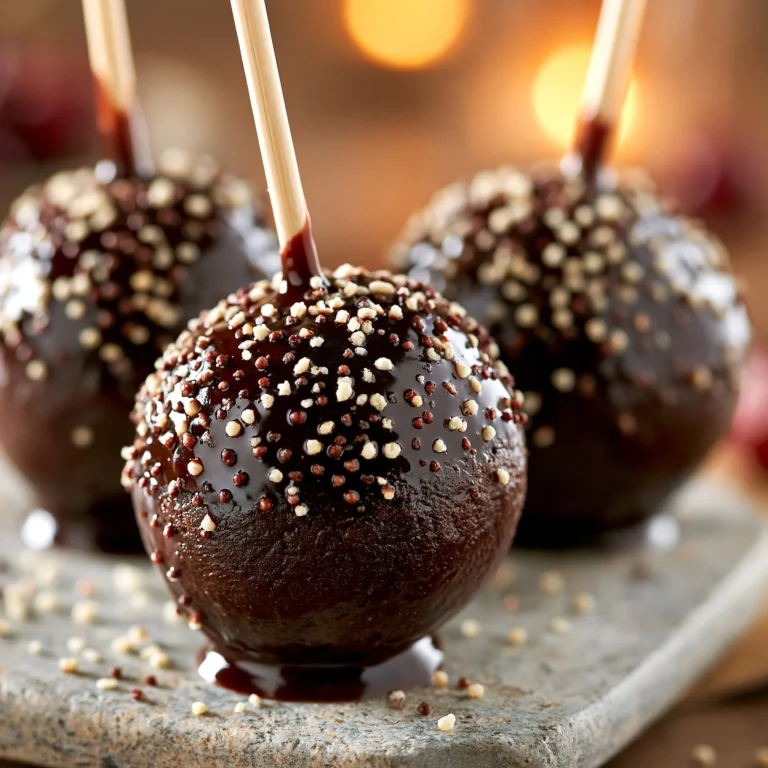 Delicious rich brownie cake pops on a decorative platter